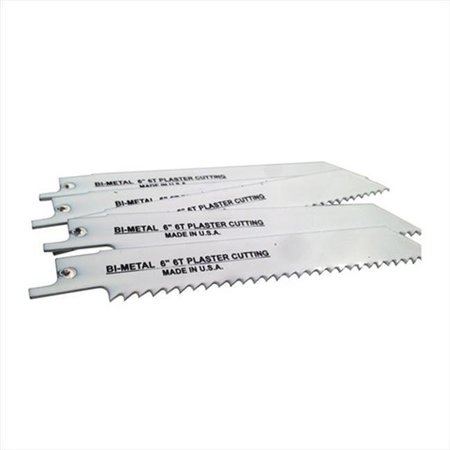 DISSTON Disston 6956-5T Blu-Mol 6 In. 6 Tpi Plaster Cutting Bi-Metal Reciprocating Saw Blade; 5 Pack 6956-5T